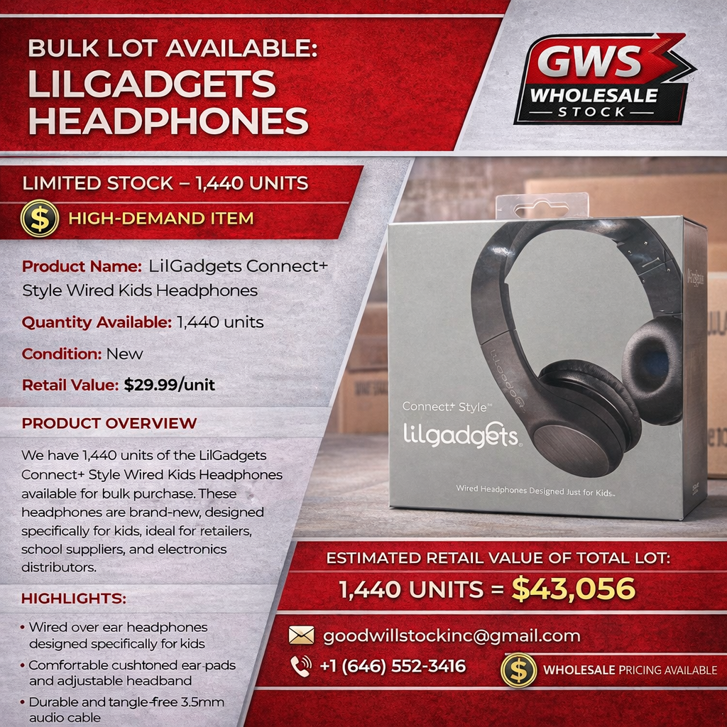 lilgadgets connect+ style wired kids headphones