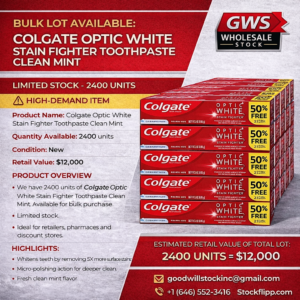 colgate optic white stain fighter toothpaste clean mint