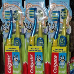 colgate bluey kids toothbrush extra soft 2 pack