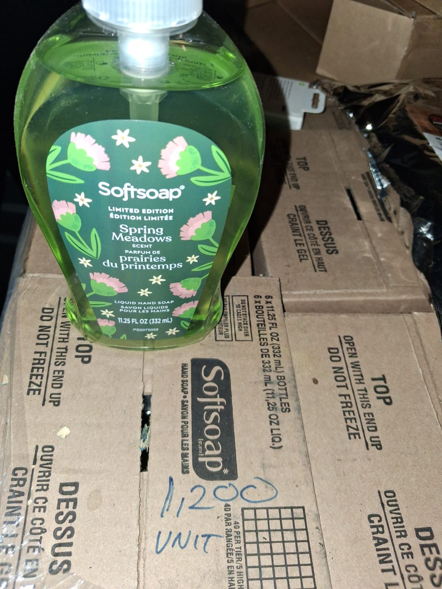 softsoap spring meadows hand soap 4,800 units